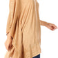 Sakkas Wren Lightweight Circle Poncho Top Blouse With Detailed Embroidery