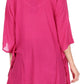 Sakkas Wren Lightweight Circle Poncho Top Blouse With Detailed Embroidery