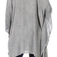 Sakkas Wren Lightweight Circle Poncho Top Blouse With Detailed Embroidery