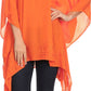 Sakkas Wren Lightweight Circle Poncho Top Blouse With Detailed Embroidery