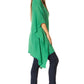 Sakkas Wren Lightweight Circle Poncho Top Blouse With Detailed Embroidery