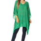 Sakkas Wren Lightweight Circle Poncho Top Blouse With Detailed Embroidery