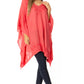 Sakkas Wren Lightweight Circle Poncho Top Blouse With Detailed Embroidery