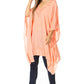 Sakkas Wren Lightweight Circle Poncho Top Blouse With Detailed Embroidery