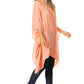 Sakkas Wren Lightweight Circle Poncho Top Blouse With Detailed Embroidery