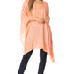 Sakkas Wren Lightweight Circle Poncho Top Blouse With Detailed Embroidery