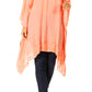 Sakkas Wren Lightweight Circle Poncho Top Blouse With Detailed Embroidery