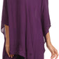 Sakkas Wren Lightweight Circle Poncho Top Blouse With Detailed Embroidery