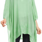 Sakkas Wren Lightweight Circle Poncho Top Blouse With Detailed Embroidery