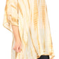 Sakkas Wren Lightweight Circle Poncho Top Blouse With Detailed Embroidery
