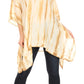 Sakkas Wren Lightweight Circle Poncho Top Blouse With Detailed Embroidery