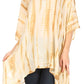 Sakkas Wren Lightweight Circle Poncho Top Blouse With Detailed Embroidery