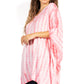 Sakkas Wren Lightweight Circle Poncho Top Blouse With Detailed Embroidery
