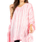 Sakkas Wren Lightweight Circle Poncho Top Blouse With Detailed Embroidery