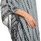 Sakkas Wren Lightweight Circle Poncho Top Blouse With Detailed Embroidery