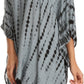 Sakkas Wren Lightweight Circle Poncho Top Blouse With Detailed Embroidery