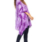 Sakkas Wren Lightweight Circle Poncho Top Blouse With Detailed Embroidery