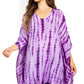 Sakkas Wren Lightweight Circle Poncho Top Blouse With Detailed Embroidery