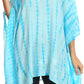Sakkas Wren Lightweight Circle Poncho Top Blouse With Detailed Embroidery