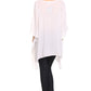 Sakkas Wren Lightweight Circle Poncho Top Blouse With Detailed Embroidery