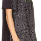 Sakkas Talulla Long V Neck Batik Floral Leaf Embroidered Printed Blouse Shirt Top