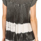 Sakkas Layleka Long Tie Dye Ombre Batik Embroidered Sequin Beaded Shirt Blouse Top