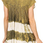 Sakkas Layleka Long Tie Dye Ombre Batik Embroidered Sequin Beaded Shirt Blouse Top