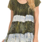 Sakkas Layleka Long Tie Dye Ombre Batik Embroidered Sequin Beaded Shirt Blouse Top