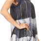 Sakkas Layleka Long Tie Dye Ombre Batik Embroidered Sequin Beaded Shirt Blouse Top