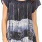 Sakkas Layleka Long Tie Dye Ombre Batik Embroidered Sequin Beaded Shirt Blouse Top