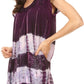 Sakkas Layleka Long Tie Dye Ombre Batik Embroidered Sequin Beaded Shirt Blouse Top
