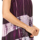 Sakkas Layleka Long Tie Dye Ombre Batik Embroidered Sequin Beaded Shirt Blouse Top