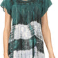 Sakkas Layleka Long Tie Dye Ombre Batik Embroidered Sequin Beaded Shirt Blouse Top