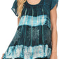 Sakkas Layleka Long Tie Dye Ombre Batik Embroidered Sequin Beaded Shirt Blouse Top