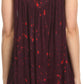 Sakkas Badalea Long Embroidered Sequin Beaded Batik Shirt Printed Tank Top Blouse