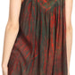 Sakkas Badalea Long Embroidered Sequin Beaded Batik Shirt Printed Tank Top Blouse
