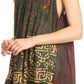Sakkas Badalea Long Embroidered Sequin Beaded Batik Shirt Printed Tank Top Blouse