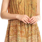 Sakkas Badalea Long Embroidered Sequin Beaded Batik Shirt Printed Tank Top Blouse