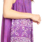 Sakkas Badalea Long Embroidered Sequin Beaded Batik Shirt Printed Tank Top Blouse