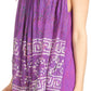Sakkas Badalea Long Embroidered Sequin Beaded Batik Shirt Printed Tank Top Blouse