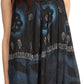 Sakkas Goregianna Long Embroidered Sequin Printed Batik Beaded Tank Top Blouse Top