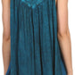 Sakkas Goregianna Long Embroidered Sequin Printed Batik Beaded Tank Top Blouse Top