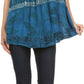 Sakkas Goregianna Long Embroidered Sequin Printed Batik Beaded Tank Top Blouse Top