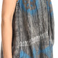 Sakkas Goregianna Long Embroidered Sequin Printed Batik Beaded Tank Top Blouse Top
