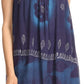Sakkas Goregianna Long Embroidered Sequin Printed Batik Beaded Tank Top Blouse Top