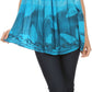 Sakkas Goregianna Long Embroidered Sequin Printed Batik Beaded Tank Top Blouse Top
