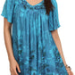 Sakkas Kyla Relaxed Fit Floral Sequin Embroidered V-neck Cap Sleeve Blouse / Top