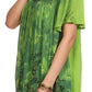 Sakkas Kyla Relaxed Fit Floral Sequin Embroidered V-neck Cap Sleeve Blouse / Top
