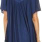 Sakkas Kyla Relaxed Fit Floral Sequin Embroidered V-neck Cap Sleeve Blouse / Top
