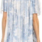 Sakkas Kyla Relaxed Fit Floral Sequin Embroidered V-neck Cap Sleeve Blouse / Top